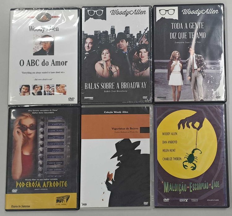 Pack com 6 Filmes do Woody Allen