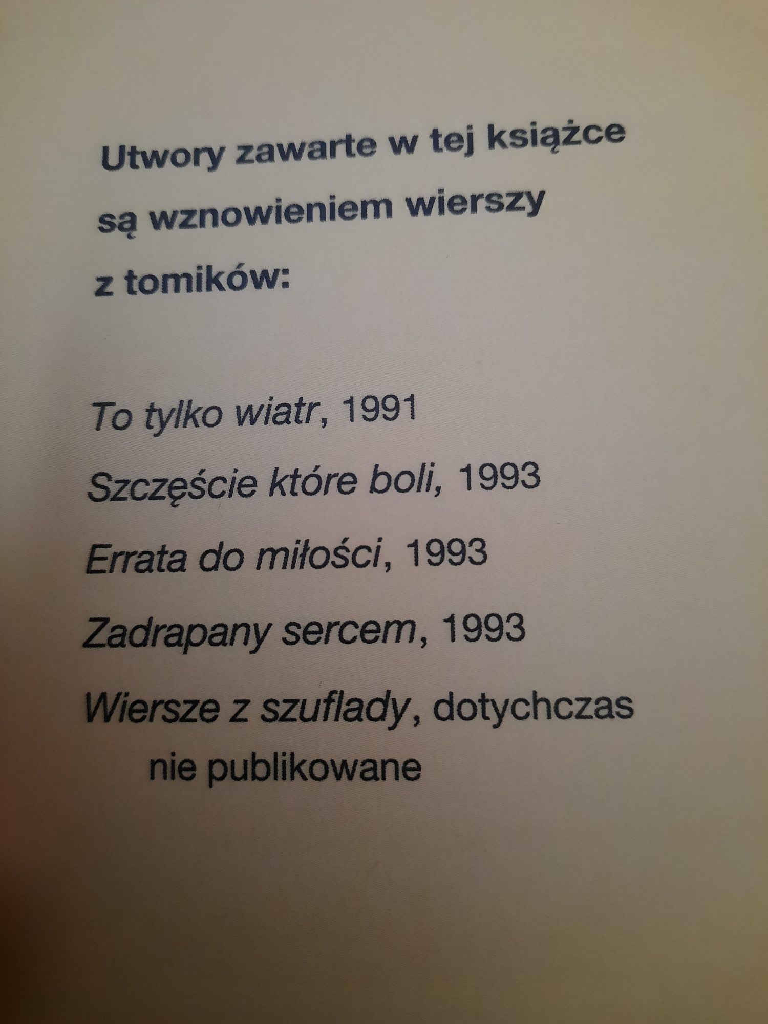 Przypływy i odlywy-wiersze