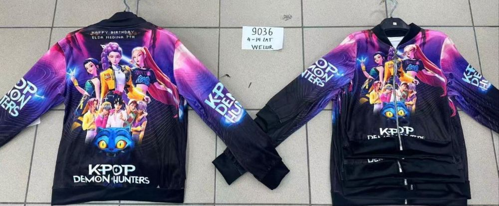 Bluza welurowa K-pop Demon Hunters Derpy 134 140