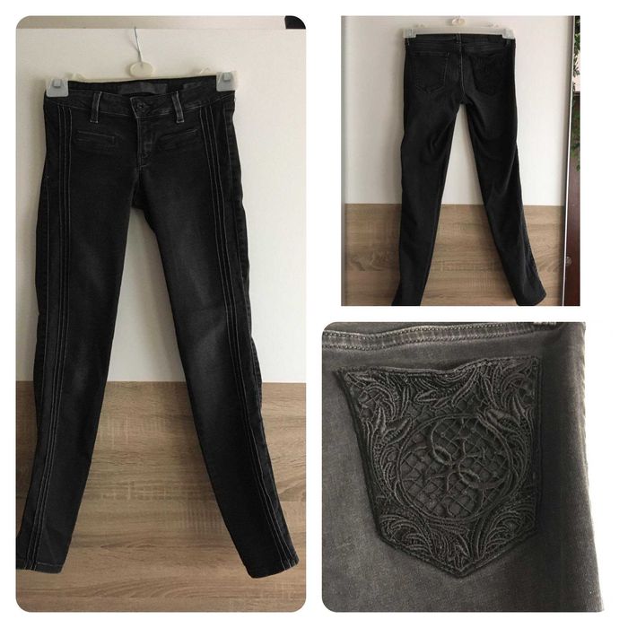 Calças pretas com bolso em renda Tamanho 34 - 2€ + portes *