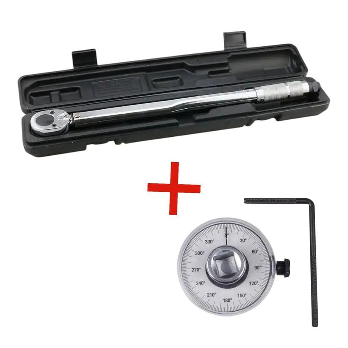 Комплект: Динамометр 1/2" 28-210 Нм + шкала доворотня
Динамометричний