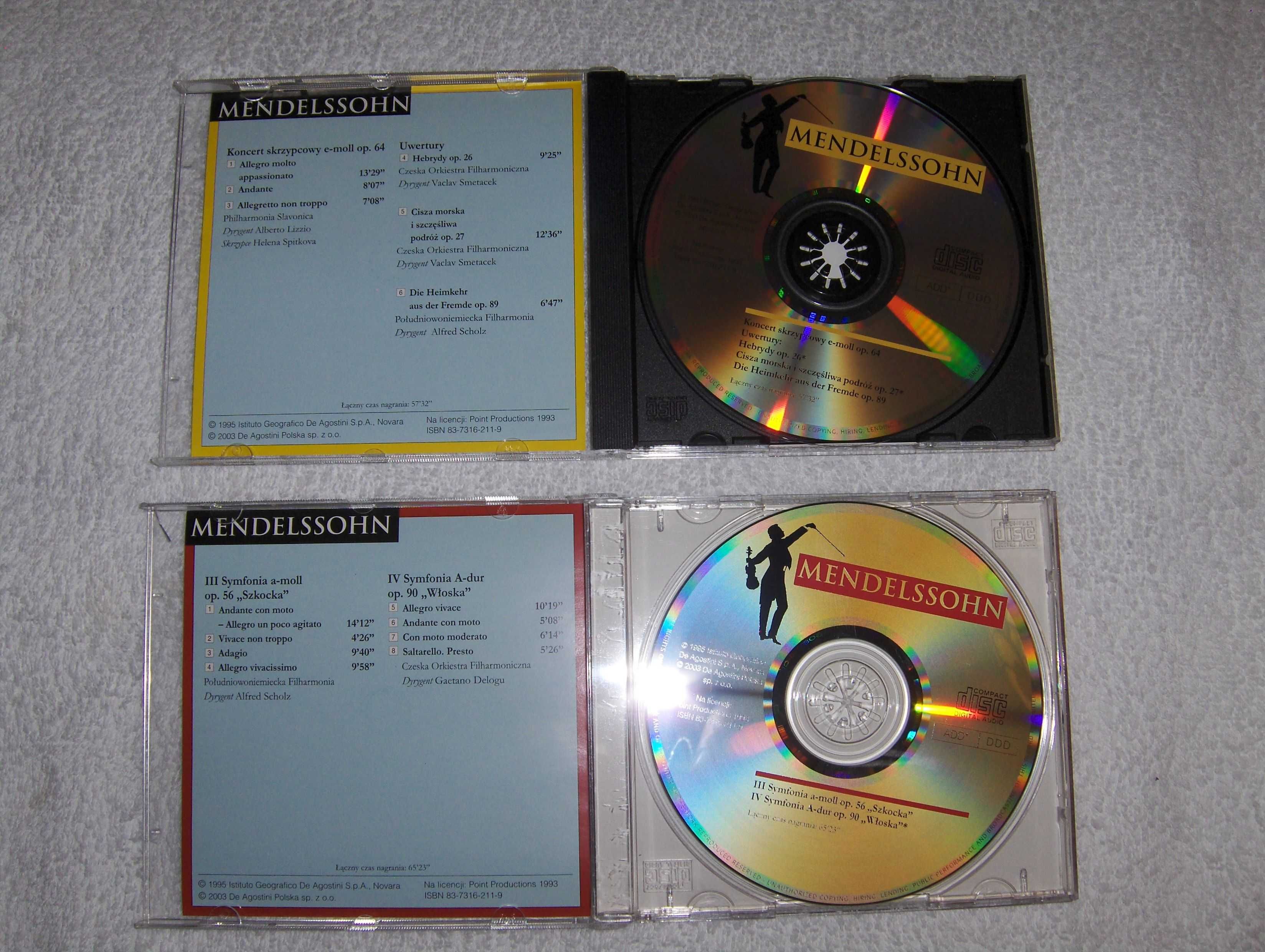 Wielcy kompozytorzy Mendelssohn zestaw dwie płyty