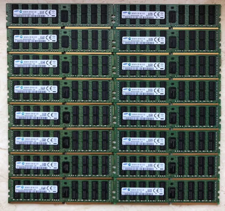 Пам'ять серверна 16GB 32ГБ 64 DDR4 2133/2400/2666/2933 RDIMM ECC Reg