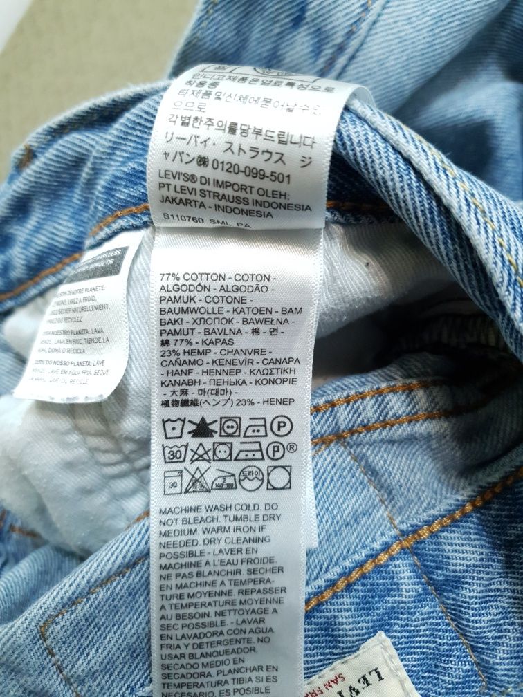 Spodnie jeansowe Levis Lot 551 Z W34 L32 L bawełna konopie