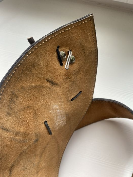 Skorzany vintage pasek