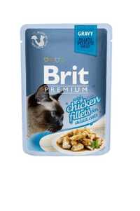 Brit Premium Cat Pouch gravy Filet z kurczaka w sosie4x85g