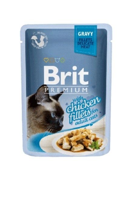 Brit Premium Cat Pouch gravy Filet z kurczaka w sosie4x85g