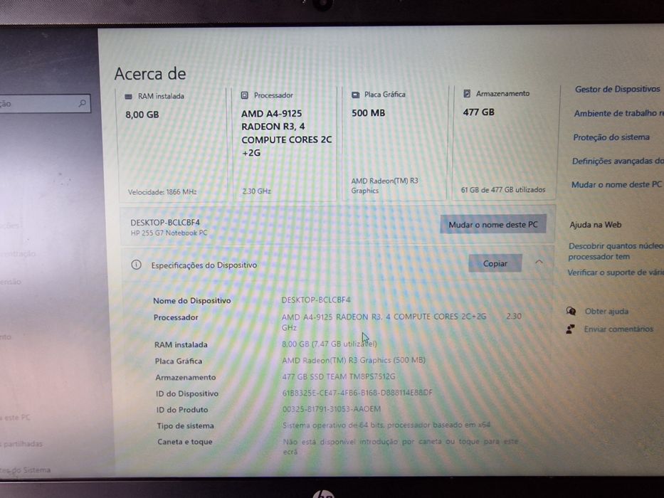 Portátil HP novo