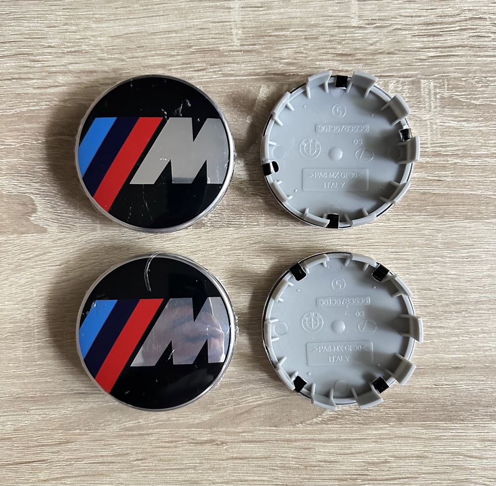 Conjunto 4 centros jantes BMW 56mm 60mm 65mm 68mm Carbono incluído