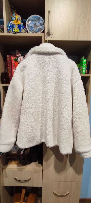 Шуба штучна біла