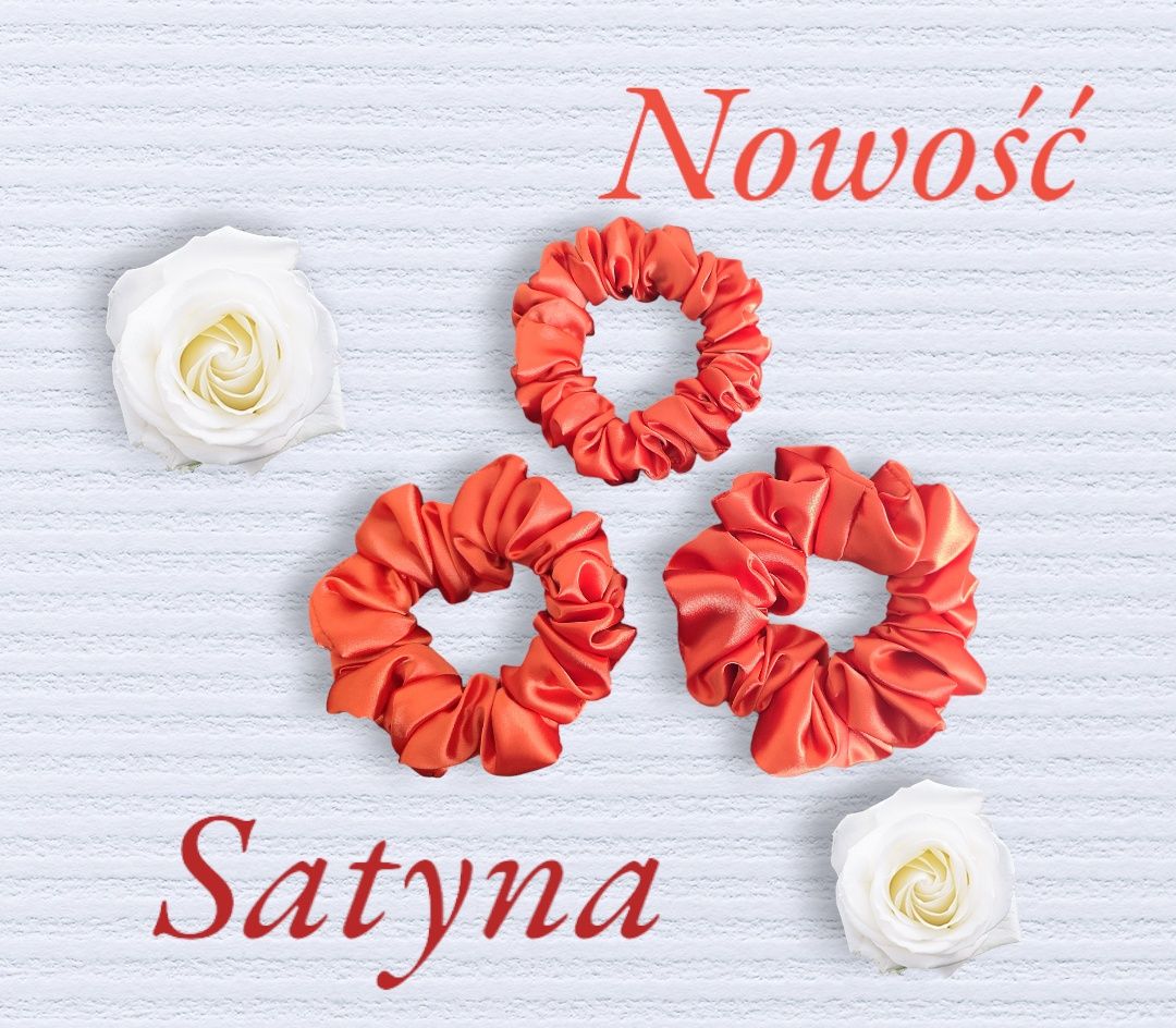 Scrunchie do włosów rozm L Nowość