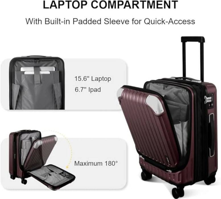 WALISKA LEVEL8 walizka kabinowa 36-42L podróżna z możliwością rozbudow