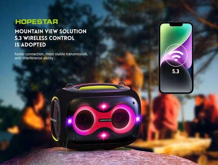 Hopestar Partybox 120 Вт + 2 мікрофона (камуфляж)