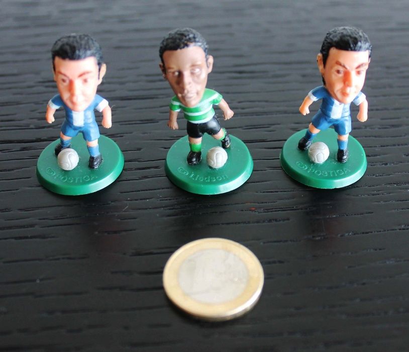 Bonecos em PVC da colecção Os Craques dos 3 grandes do Jornal O Jogo