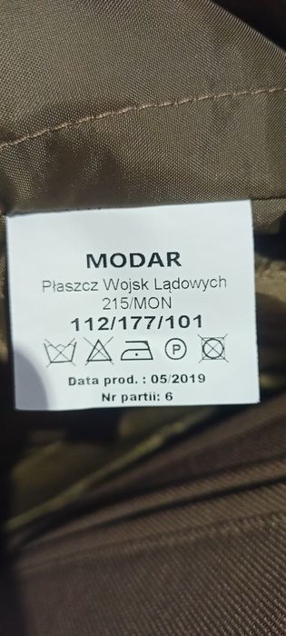 Płaszcz WL do munduru nowy wzór