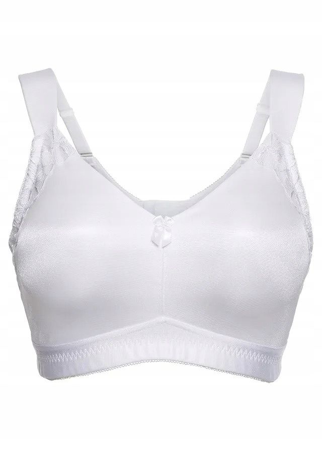 B.P.C biustonosz biały odciążający bez fiszbin t-shirtowy ^80C