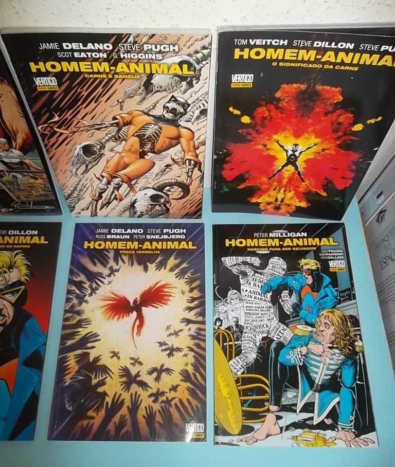 HOMEM-ANIMAL - 8 volumes TPB - Ed. PANINI