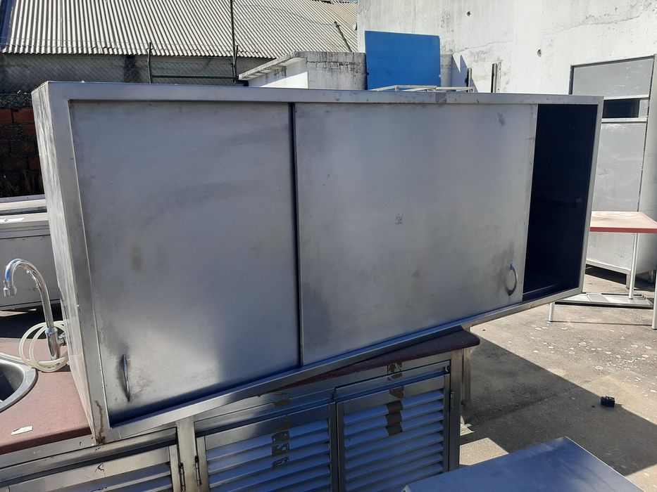 Armário parede em inox