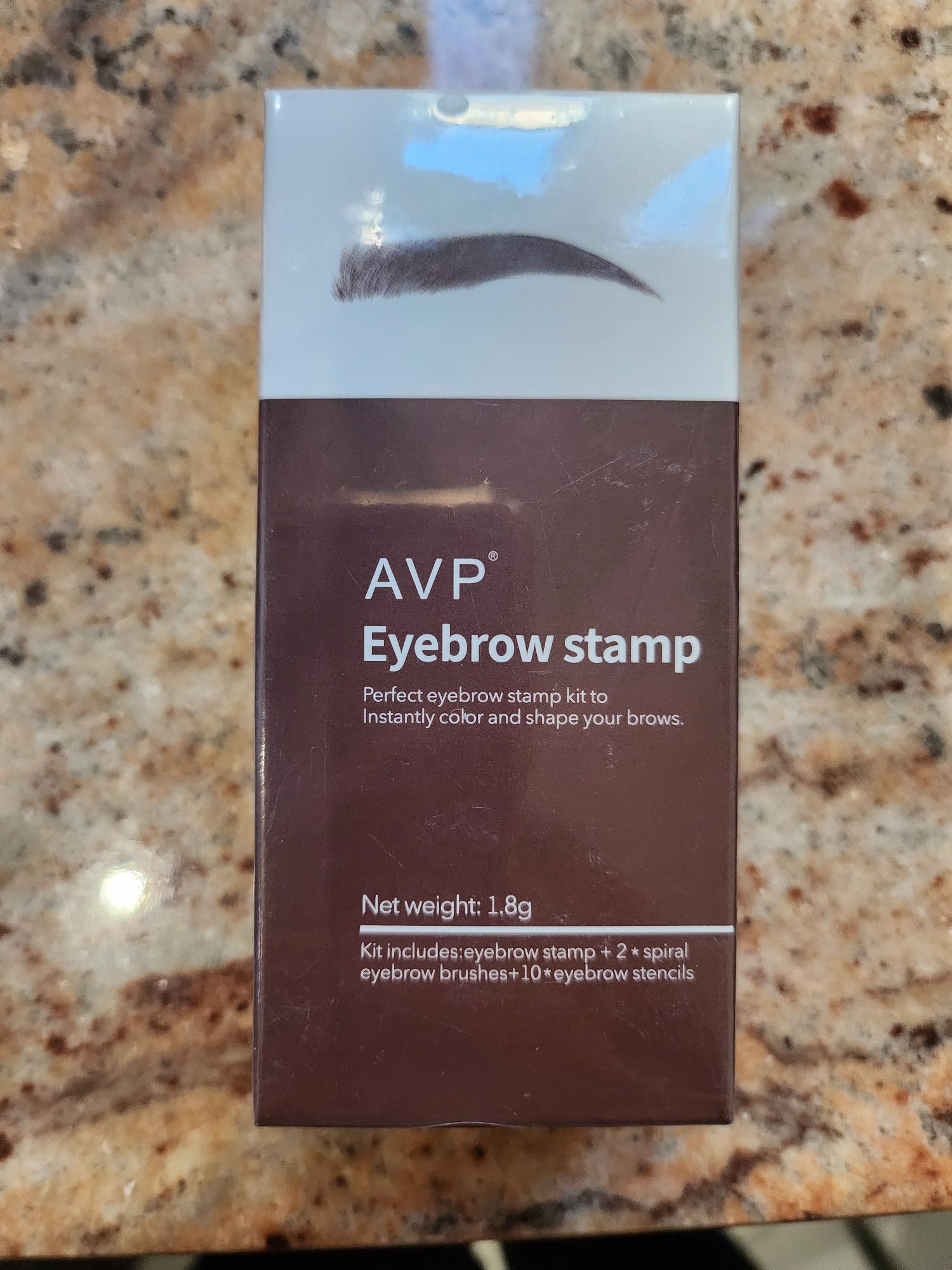 Dark Brown Stempla pomady brwi i zestaw szablonów