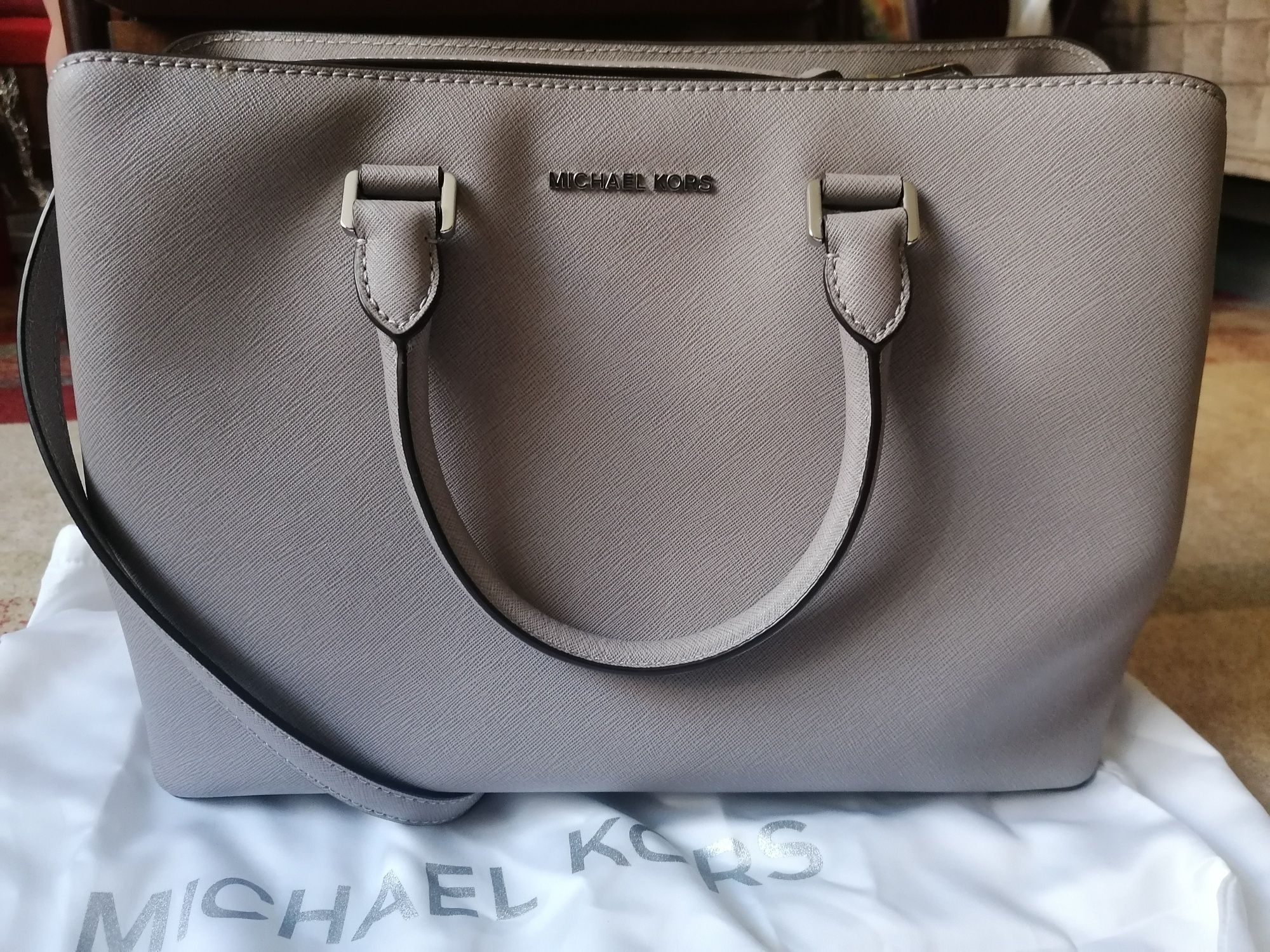 Torebka Michael Kors Savanah Pear Grey