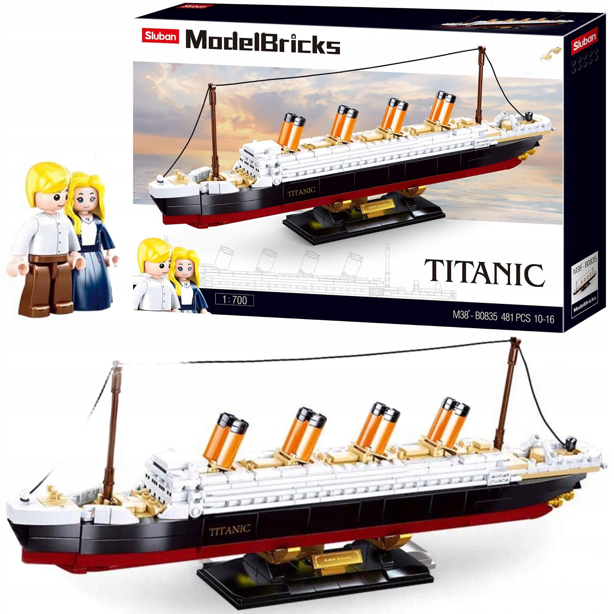 Klocki Titanic Wycieczkowiec Sluban Bricks Tytanik Statek Pasażerski