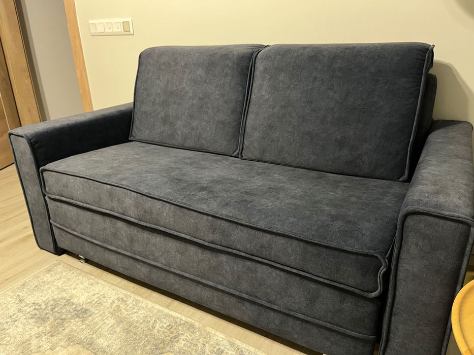 Miu Form - Nowa sofa rozkładana z funkcją spania, niebieski, granat
