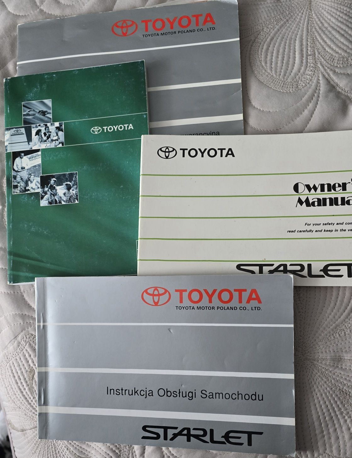 Instrukcja i książka gwarancyjna Toyota starlet
