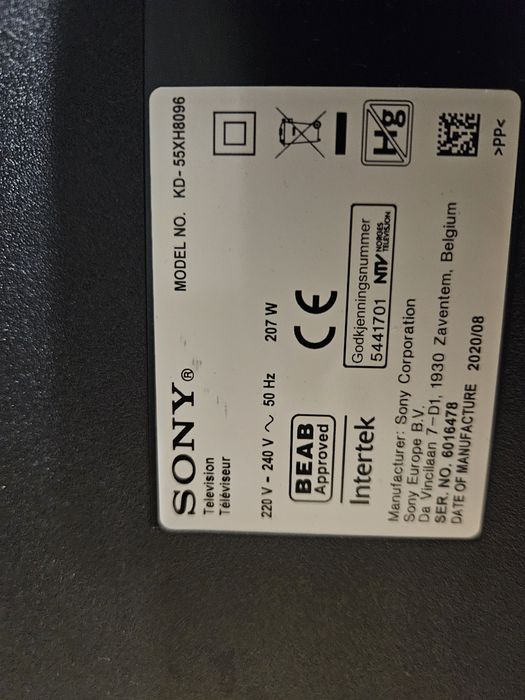 Telewizor Sony 55" android 4k smart tv