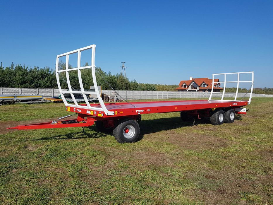 Przyczepa Laweta Platforma do bel balotów trzyosiowa Metal-fach T009