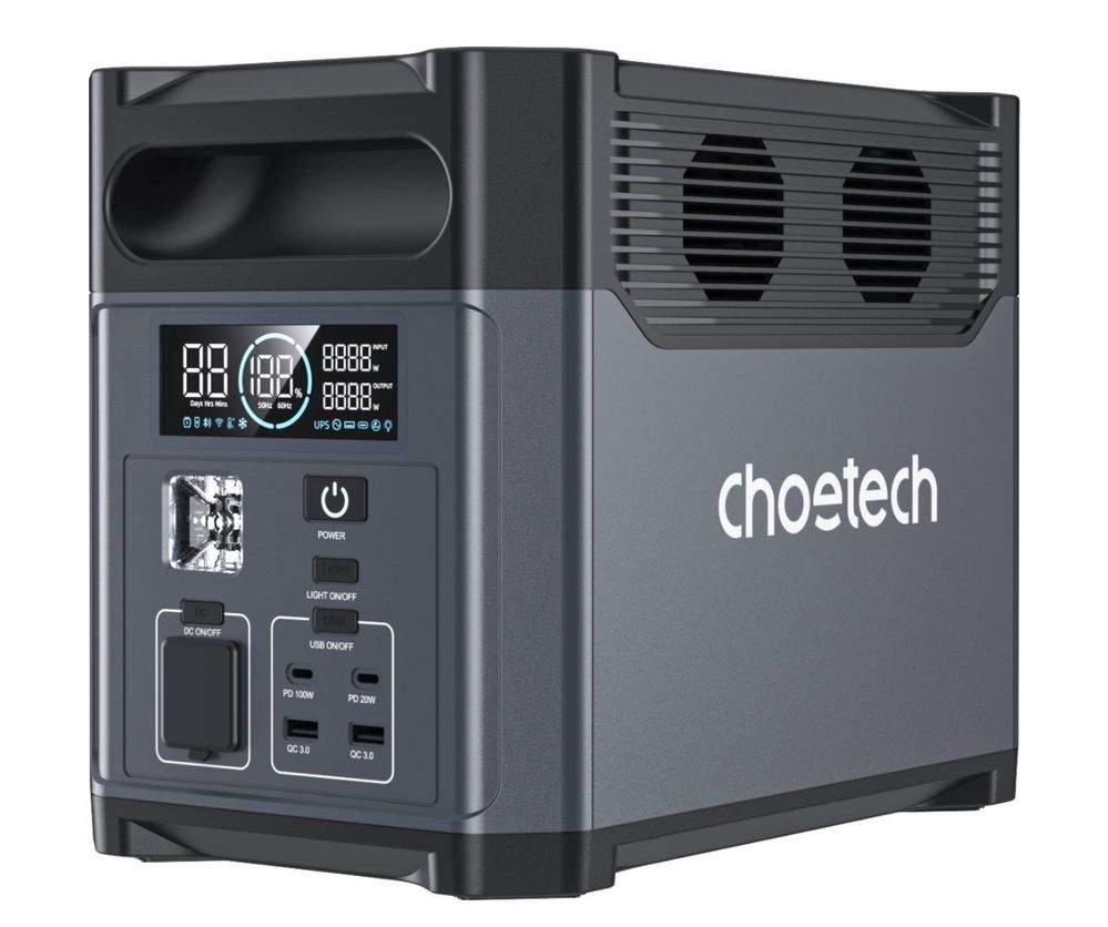 Зарядна станція с ДБЖ Choetech, 1024 Wh