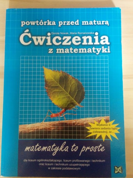 Ćwiczenia z Matematyki Powtórka Przed Maturą WN