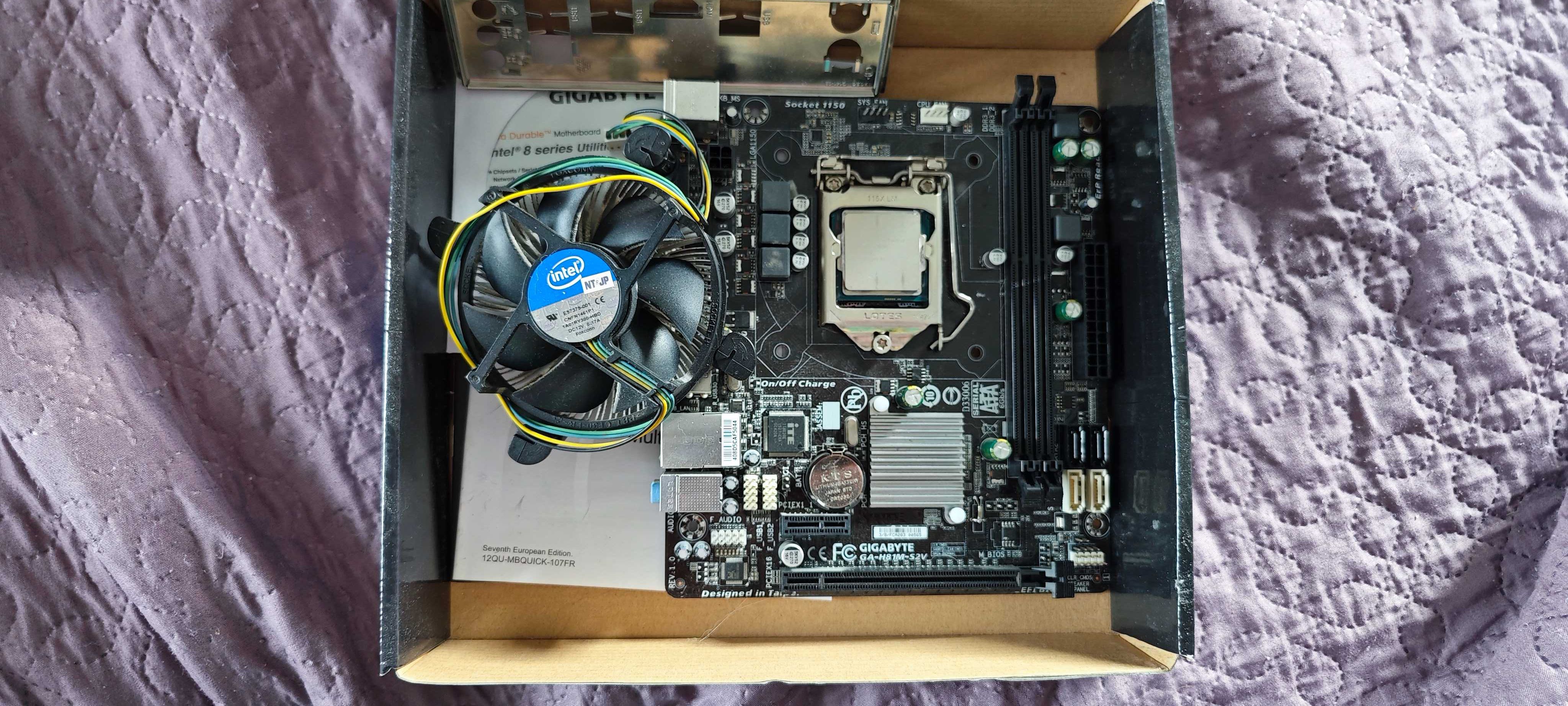 Płyta główna Gigabyte GA-H81M-S2V + Procesor i3-4130