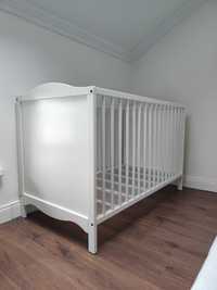 Łóżeczko łóżko niemowlęce dziecięce IKEA 60x120 białe