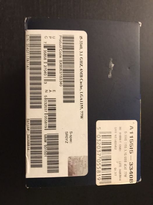 Processador Intel I5-3340 ( novo )