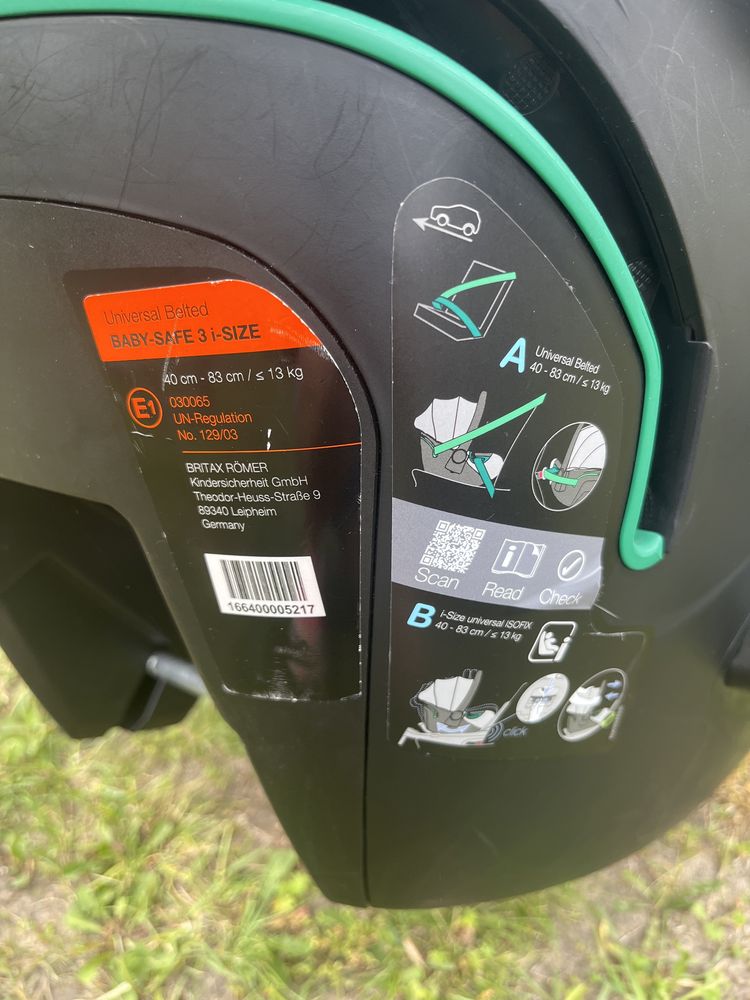 Fotelik samochodowy  britax romer 0-13 kg
