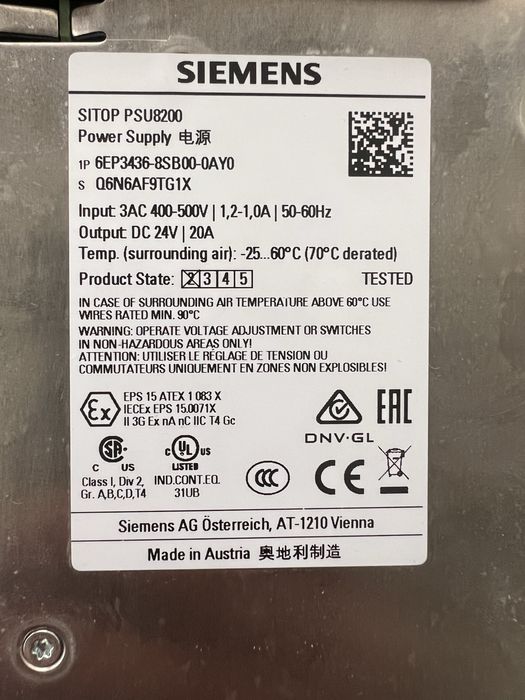 Siemens Sitop Power Supply64283951309185121