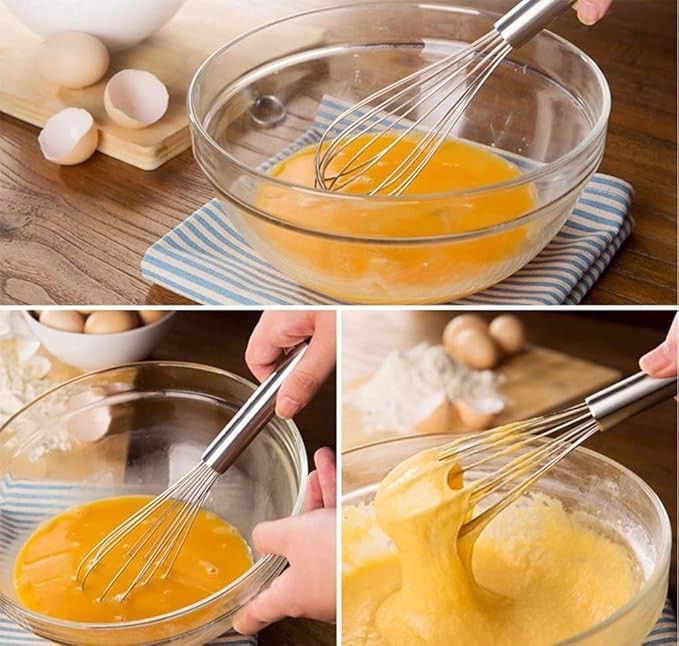 trzepaczka kuchenna ubijaczka mieszadło stal 3szt