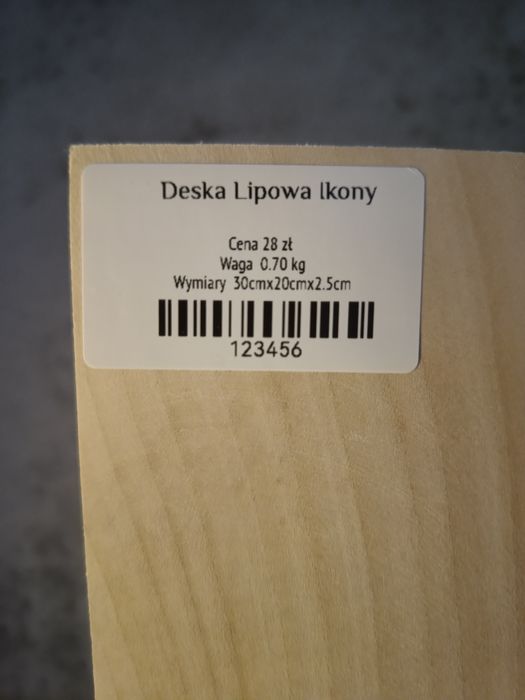 Deski lipowe do pisania ikon różne rozmiary