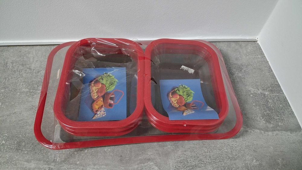 miseczki plastikowe komplet zestaw 1+6