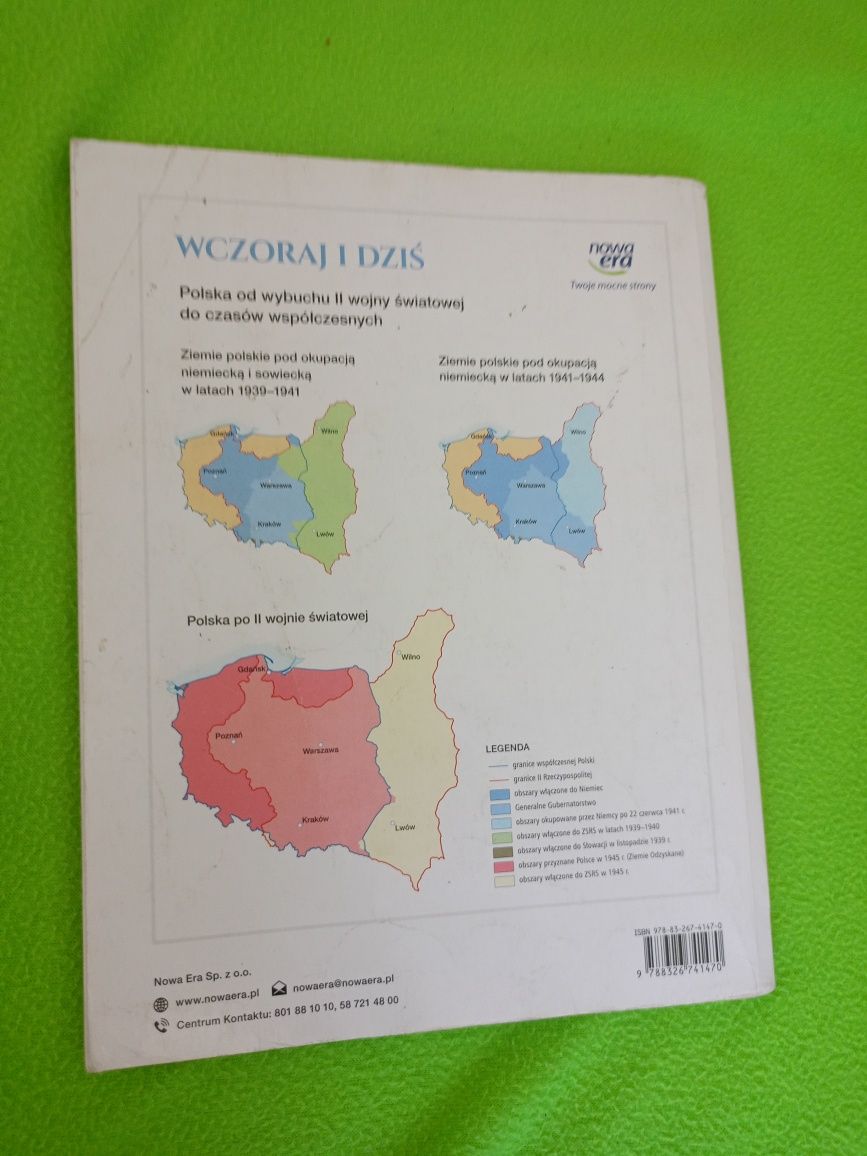 Podręcznik histori ,, wczoraj i dziś " dla klasy 8
