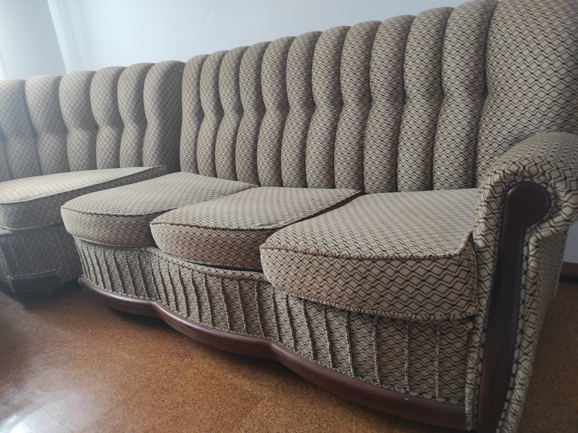 Sofá cama de canto modular
