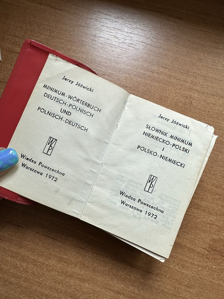 kieszonkowy słownik polsko-niemiecki 1972