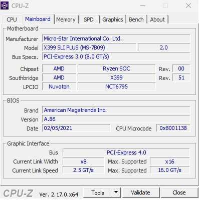 Zestaw: AMD Threadripper 1950X + MSI X399 SLI Plus