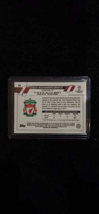 2022-23 Chrome UEFA Club Competitions Blue /75 Trent Alexander-Arnold