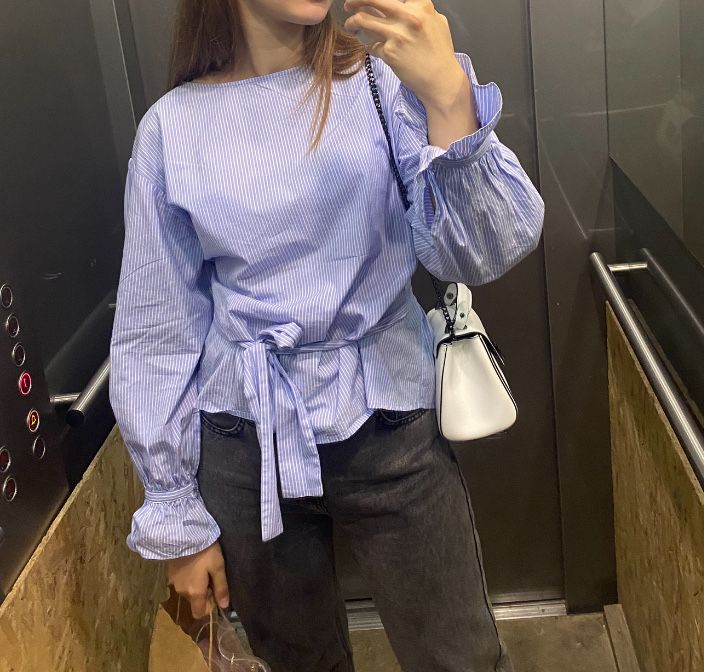 Блуза Mango з бантом