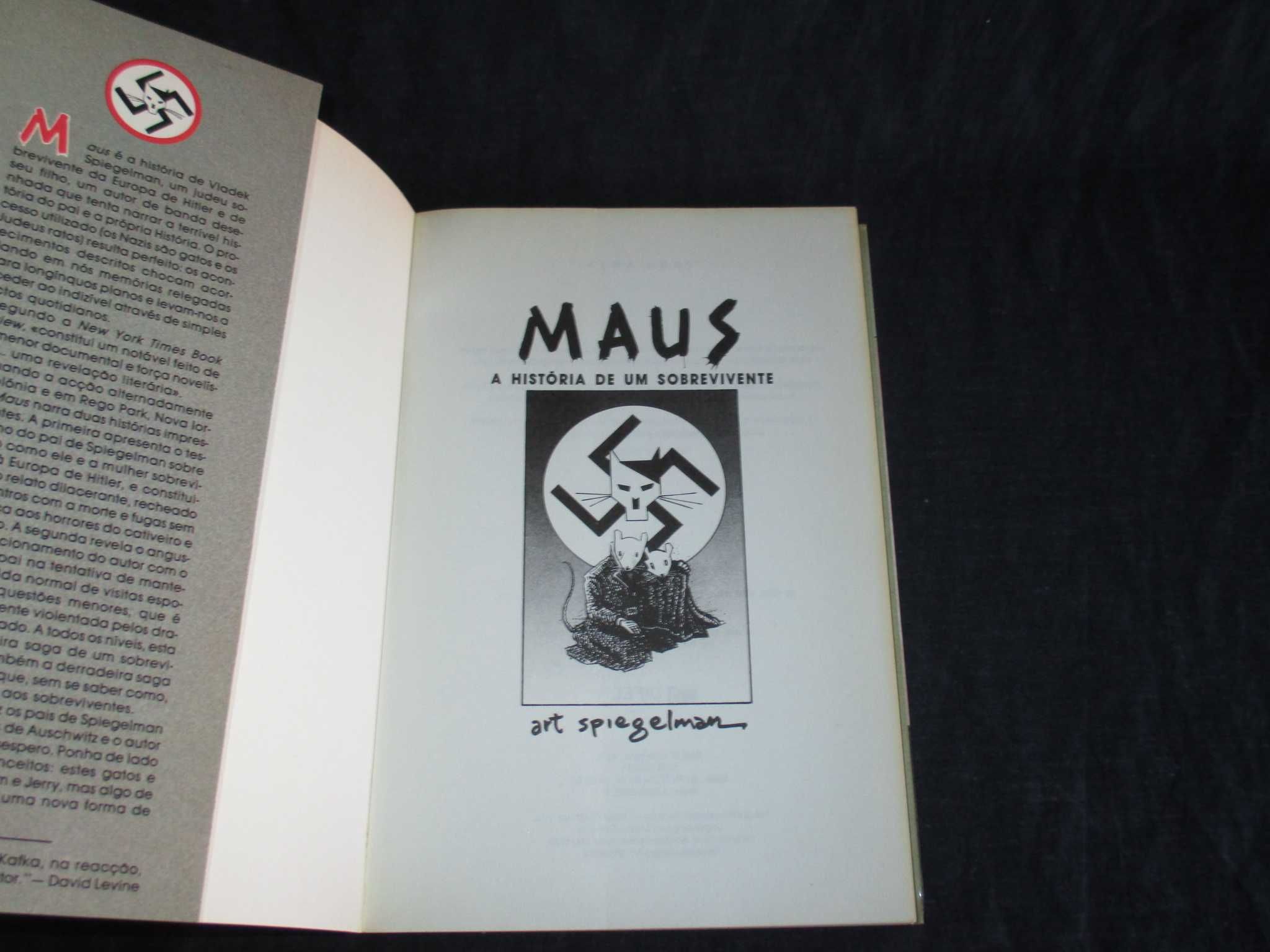 Livros Maus História de um Sobrevivente Art Spiegelman