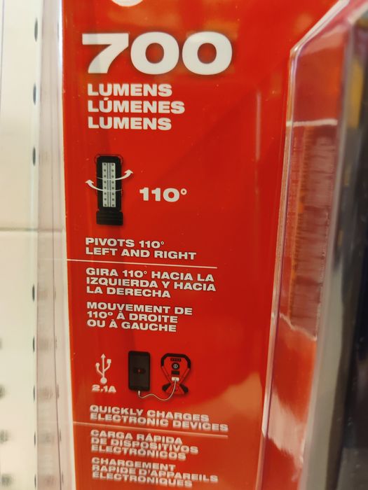 Milwaukee M12 2367-20 Rover light ліхтар с USB Оригінал США