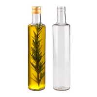 5x butelka DORICA 500ml bezbarwna na oliwę, syropy, nalewki z zakrętką