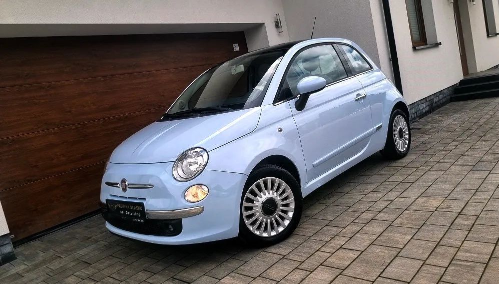 Fiat 500 *Panorama*klimatyzacja*chrom*alu*Baby Blue*ASO*
