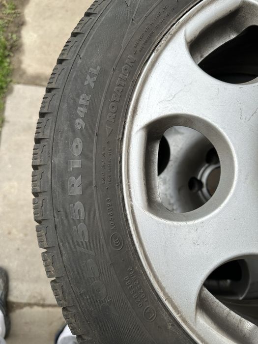 Комплект дисків Audi і зимова гума Nordman R16